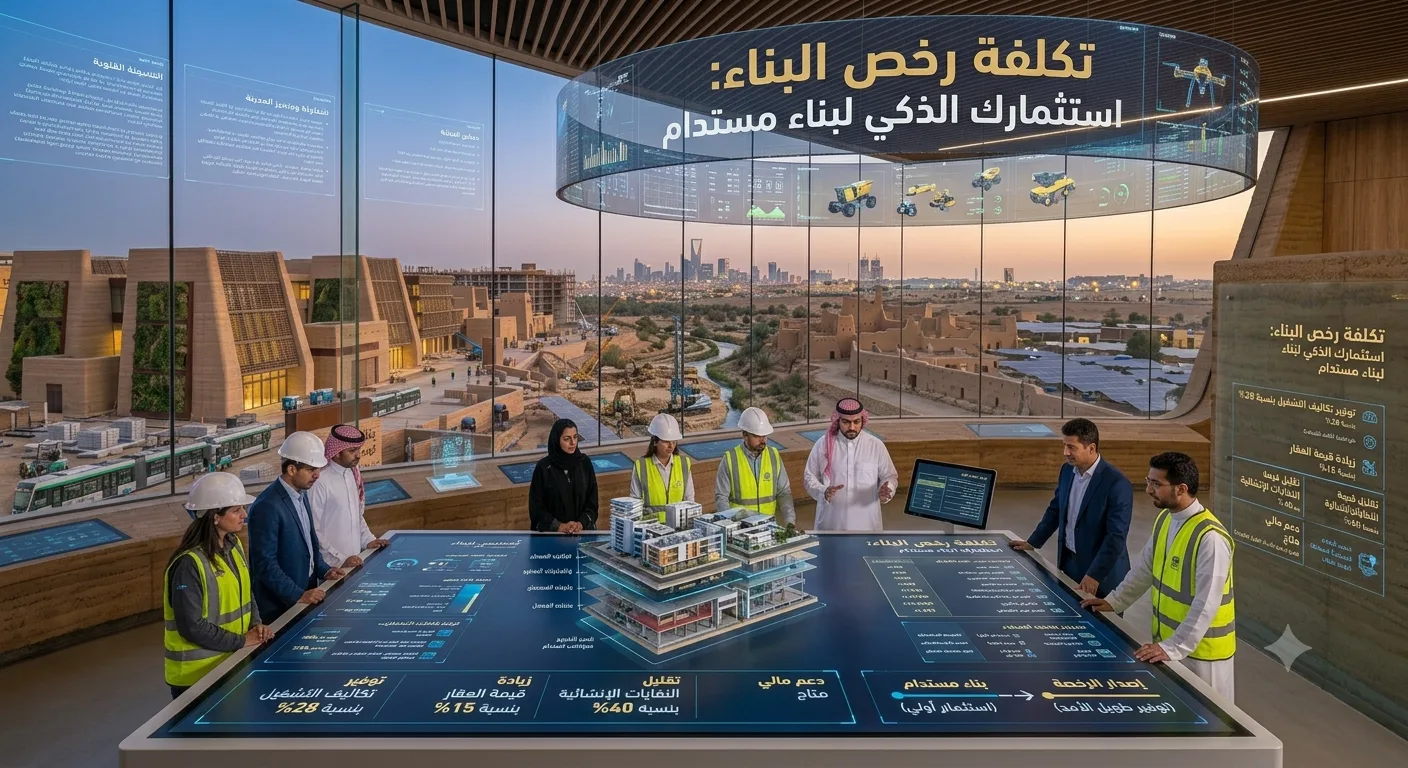 تكلفة رخص البناء: استثمارك الذكي لبناء مستدام