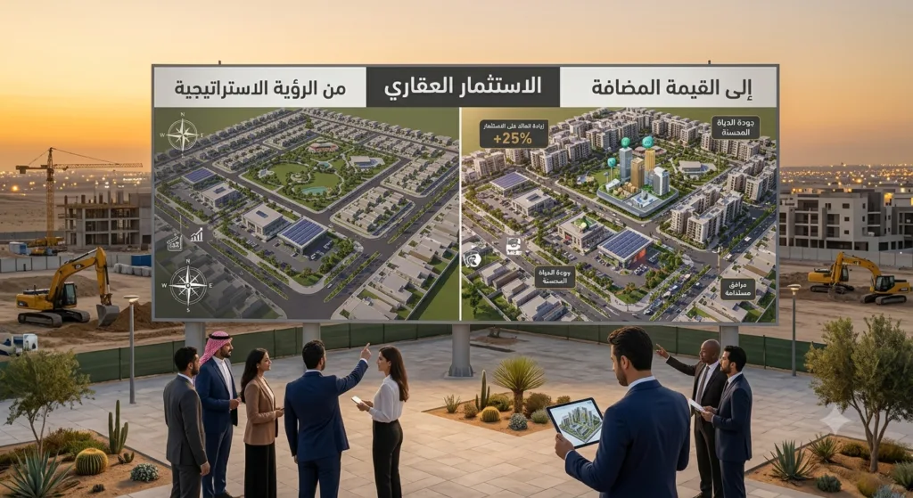 الاستثمار العقاري من الرؤية الاستراتيجية إلى القيمة المضافة