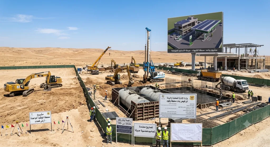 إصدار رخص بناء محطات الوقود من أرض الفضاء إلى المشروع الواعد